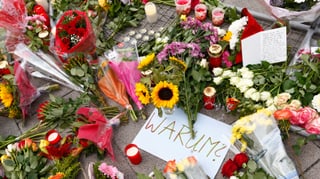 Blumen für die Opfer von München.