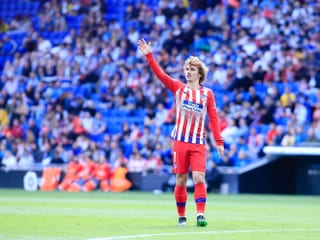 Antoine Griezmann im Dress von Antlético Madrid. Antoine Griezmann im Dress von Antlético Madrid.