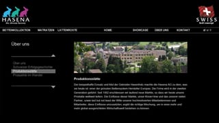Die Rubrik Produktionsstätte als Screenshot. Die Rubrik Produktionsstätte als Screenshot.