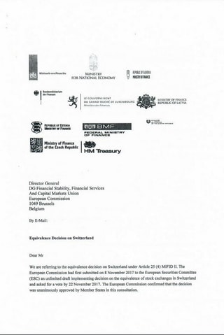 Brief der Unterstützer. Brief der Unterstützer.