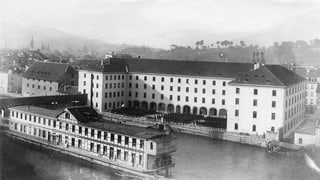 Historische Aufnahme der Kaserne und des Alten Zeughauses