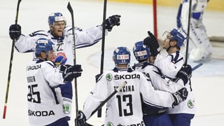 Jubel bei Vitkovice-Spielern am Spengler Cup 2012