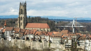Blick auf Fribourg.