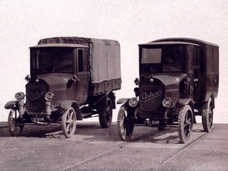 Fahrzeuge des Desinfektionsdiensts aus dem Jahr 1923.