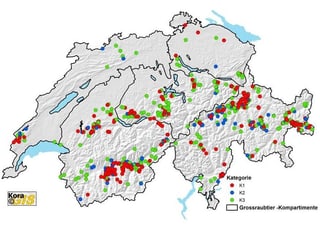 Wolfsverbreitung in der Schweiz Wolfsverbreitung in der Schweiz