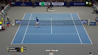 Djokovic mit dem Fehler.
