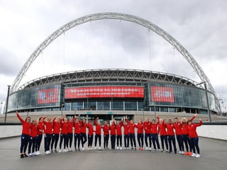 Die englische Frauen-Nationalmannschaft. Die englische Frauen-Nationalmannschaft.