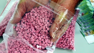 Ein Sack voller Ecstasy-Pillen