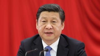 Porträtaufnahme von Chinas Präsident Xi Jinping. Porträtaufnahme von Chinas Präsident Xi Jinping.