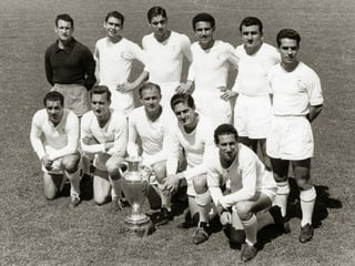 Die Elf von Real Madrid im Jahr 1956.