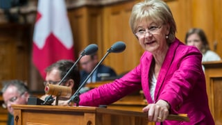 Susanne Leutenegger Oberholzer im Parlament.