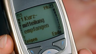SMS aus der Anfangszeit. 