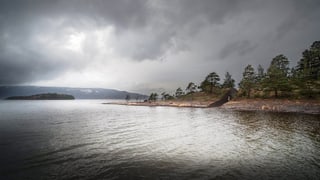 Die Gedenkstätte auf Utøya.