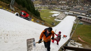 Skisprungschanze in Engelberg.