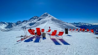 Wolkenloses Rinerhorn am Samstagmittag. Wolkenloses Rinerhorn am Samstagmittag.