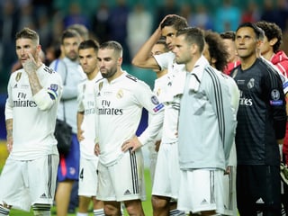 Spieler Real Madrids nach der Supercup-Niederlage.