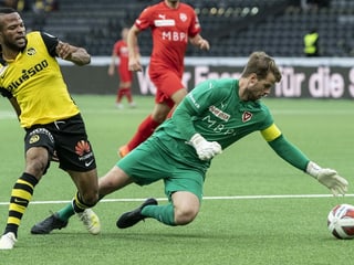 Vaduz-Goalie Benjamin Büchel. Vaduz-Goalie Benjamin Büchel.