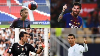 Collage Neymar/Messi/Buffon/Ronaldo