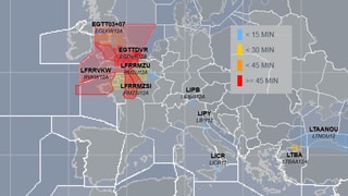 Grafik mit Flugverzögerungen