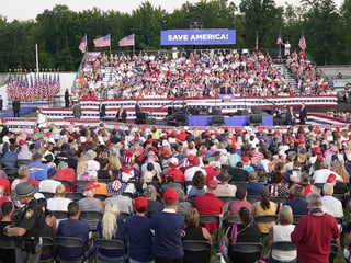 Rund 5000 Trump Anhänger kamen nach Wellington im Bundesstaat Ohio.