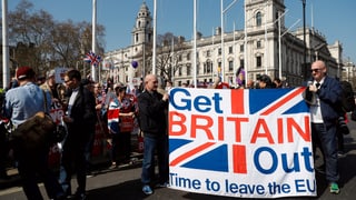 Demonstranten in London.