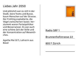 Agathe Mai (67), Lehrerin aus Basel.
