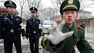 Chinesische Polizisten 