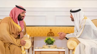 Die Kronprinzen im November 2018 in Riad. 