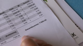 Die Offerte von über 7500 Franken Die Offerte von über 7500 Franken