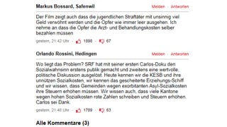 Leserkommentare auf blick.ch