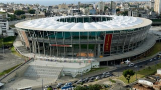 Aussenansicht der Arena Fonte Nova. 