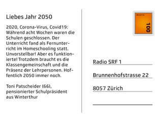 Toni Patscheider (66), pensionierter Schulpräsident aus Winterthur.