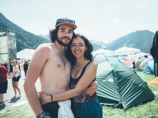 Festivalbesucher-Paar