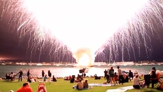 In San Diego explodierte das gesamte Feuerwerk auf einmal.