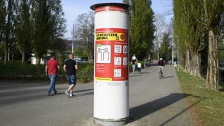 BAG-Plakat mit Informationskampagne