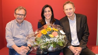 Diego Yanez, Martina Fehr und Res Strehle freuen sich über die Wahl. Diego Yanez, Martina Fehr und Res Strehle freuen sich über die Wahl.