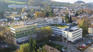 Ostschweizer Kinderstpital aus der Vogelperspektive