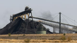 Das Kohlebergwerk Whitehaven bei Narrabri in der Nähe von Sydney