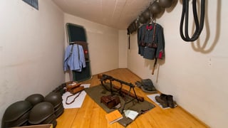 Der Artilleriebunker in Krattigen/BE, der der P-26 als Treffpunkt diente.