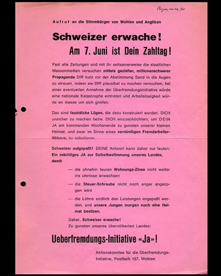 ein Bild eines alten Flyers ein Bild eines alten Flyers