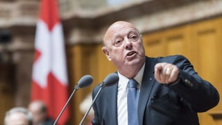 SVP-Politiker Ulrich Giezendanner im Nationalrat.