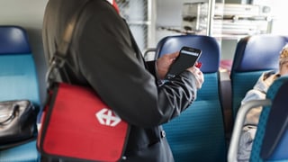 Kontrolleur bei der SBB. Kontrolleur bei der SBB.