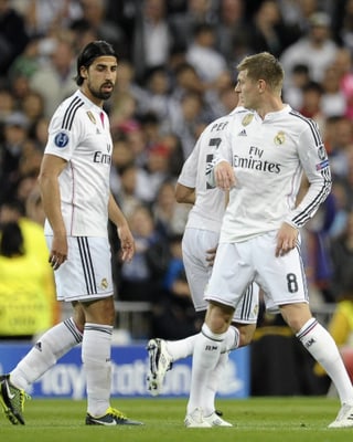Sami Khedira und Toni Kroos bei einem Spiel von Real Madrid.