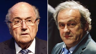  Joseph Blatter (links) und Michel Platini