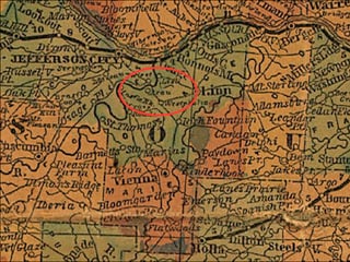 Landkarte 1860er-Jahre