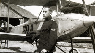 Walter Mittelholzer als Militärpilot. Walter Mittelholzer als Militärpilot.