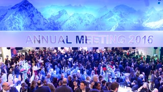Bild von der Konferenzhalle in Davos