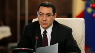 Alter und neuer Regierungschef Rumäniens Victor Ponta.
