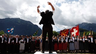 Eine Gruppe von Jodlern. Eine Gruppe von Jodlern.