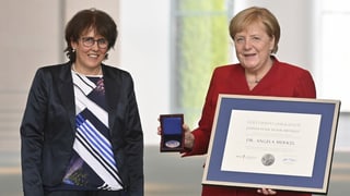Ute mit Kanzlerin Angela Merkel